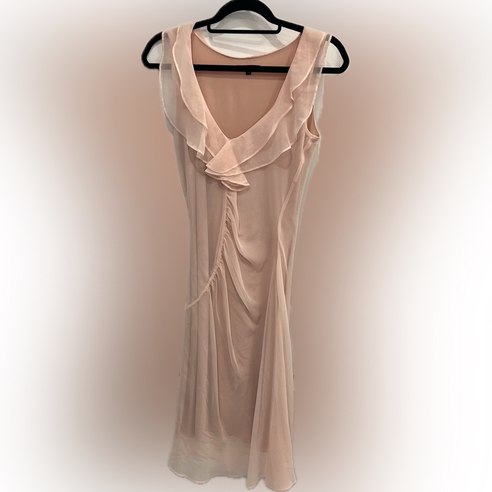Catherine Brûlé size 2 Elegant Light Blush Pink Lined Dress